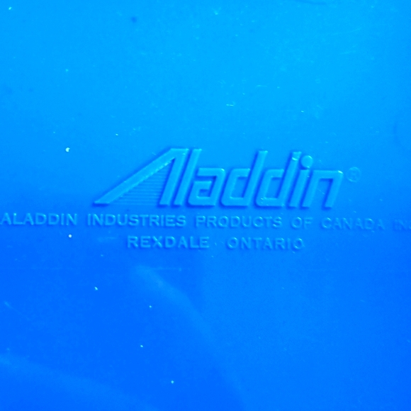 Raggedy Ann & Andy 1973 Vintage Blue Plastic Aladdin Lunch Box Canada Bobbs - Picture 7 of 8